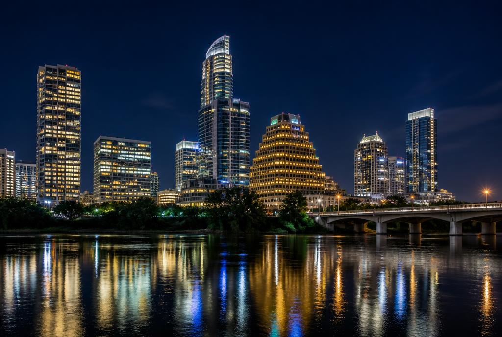 Austin, Texas at night
